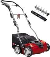 Einhell Elektro-Vertikutierer-Lüfter GE-SA 1435 (1400W, 35cm Arbeitsbreite, bis 3-9mm Arbeitstiefe, höhenverst. Holm, 28L Fangsack, inkl. Lüfterwalze) - 1